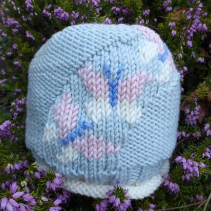 Betsy Butterflies Baby Hat