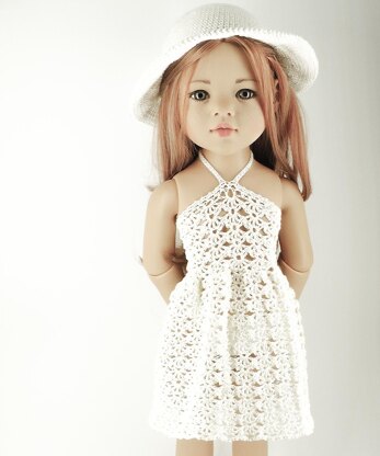 GOTZ 18/19" Doll Margaret Dress & Bow Hat