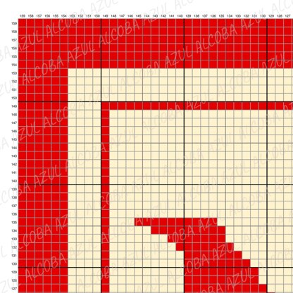 Christmas C2C Crochet Pattern Initial Letter N Blanket Baby Shower Stroller Name Throw