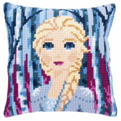 Vervaco Disney Frozen 2: Elsa Cushion Cross Stitch Kit - 40 x 40cm
