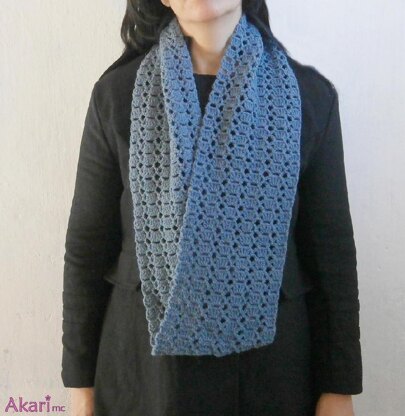 Lacy crochet infinity scarf Pattern _ C08