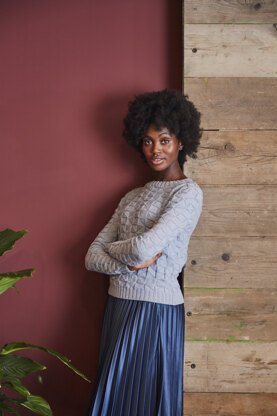 Marta Jumper - Knitting Pattern for Women in MillaMia Naturally Soft Merino - Downloadable PDF