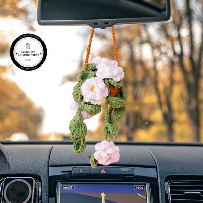 Daffodil Basket Car Hanging