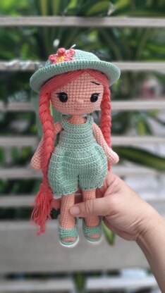 Crochet doll pattern, Tara doll, Crochet amigurumi pattern, crochet doll