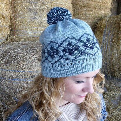 Single Clematis Vine Hat - knitting pattern