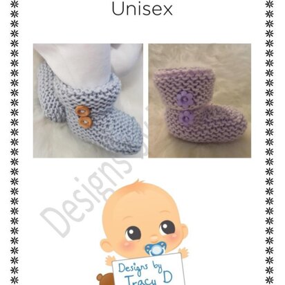 Booties baby boy or girl unisex