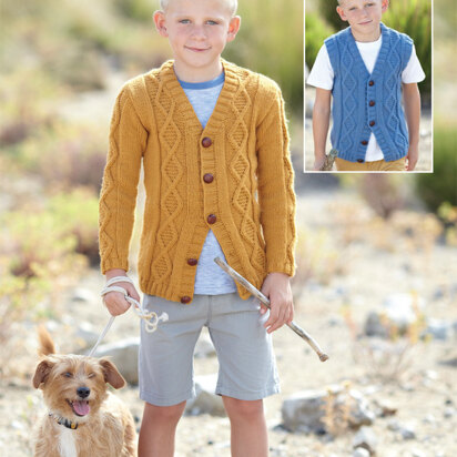 Cardigan & Waistcoat in Sirdar Supersoft Aran - 2435 - Downloadable PDF