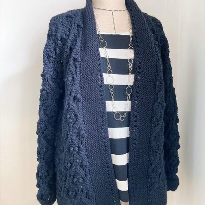 Black Magic - Cardigan Coat - Lace & Bobble