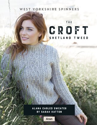 Alana Cabled Sweater in West Yorkshire Spinners The Croft - DBP0053 - Downloadable PDF