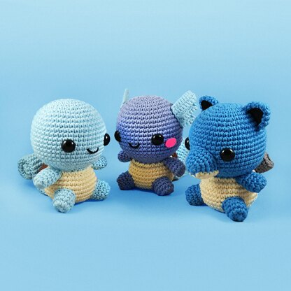 VinCrafty's Squirtle, Wartortle & Blastoise Pattern