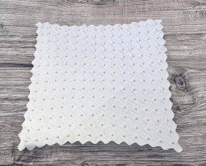 Eyelet Hearts Baby Blanket