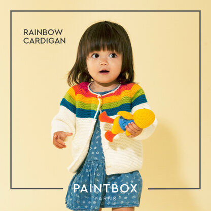 Paintbox Yarns Rainbow Cardigan PDF (Free)