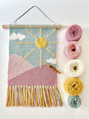 Sunny Mountains Wall Hanging