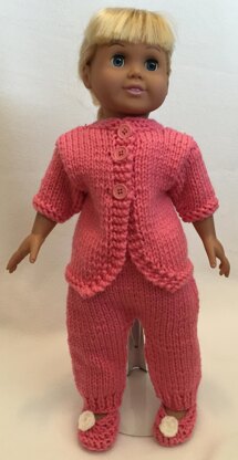 Cozy Winter Pajamas for 18-Inch Dolls, Fits Dolls Like American Girl Doll