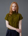 "Frances" - Top Knitting Pattern For Women in Debbie Bliss Cashmerino Aran