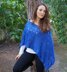 Sapphire shimmer poncho