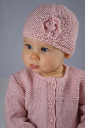 Abigail Cardi and Hat - Baby Cakes by Little Cupcakes - Bc39