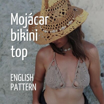 Mojacar bikini top (english pattern)