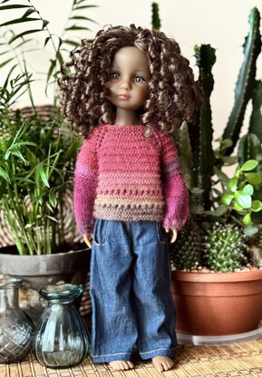 Pullover Berry Mood for Ruby Red Doll