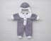 Zigzag Dolls Bodysuit and Hat Knitting Pattern P31 | Elizabeth Primrose Patterns