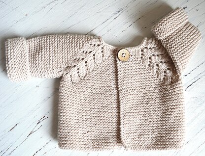 Norwegian Fir Top Down Cardigan - P109