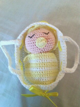 Crochet Baby in Crib