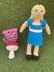 Alice in Wonderland doll knitting pattern