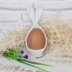 Easter egg stand Ceramic rabbit