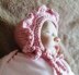 Baby Bonnet with Frill Trim PDF Knitting Pattern, 0-12 months