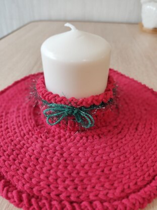 Candle Holder + Wreath