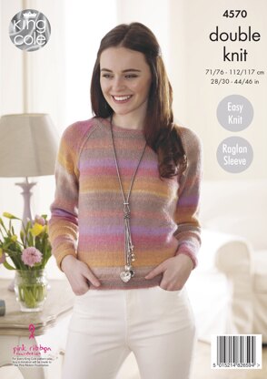 Sweater & Cardigan in King Cole Sprite DK - 4570 - Downloadable PDF