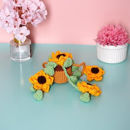 Black-Eyed Susan Basket Car Hanging