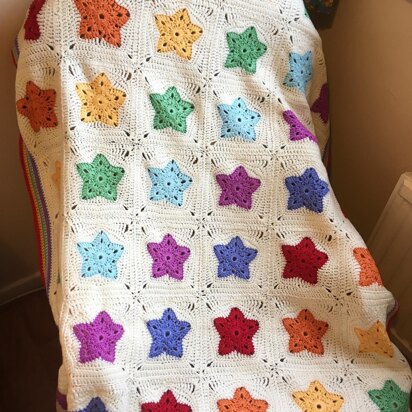 Rainbow of Stars Blanket