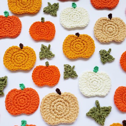 Pumpkin and Leaf Applique