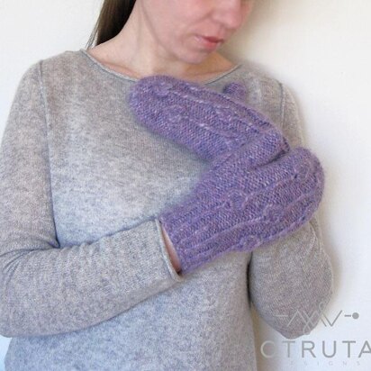 Flowerbud Mittens - knitting pattern