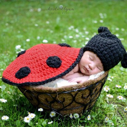 Ladybug Newborn Set Photo Prop Pattern