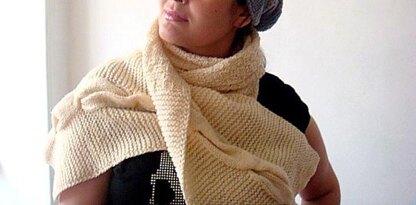Easy Cabled Scarf