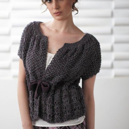 Twisted drop stitch cardigan