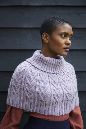 Jac - Shawl Knitting Pattern For Women in Debbie Bliss Aymara by Debbie Bliss