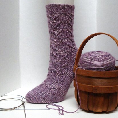 Minerva's tower socks - knitting pattern