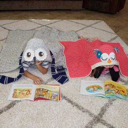Hooded Owl Blanket