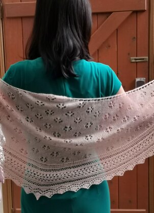 Lily Garden Lace Shawl