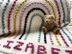 Rainbow Bobble Name Blanket