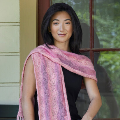 1147 Wiltshire - Scarf Knitting Pattern for Women in Valley Yarns Southampton and Huntington