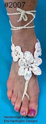 2007 - FLORAL barefoot wedding sandal