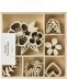 Kaisercraft Wood Mini Themed Embellishments - Magenta, 30/Pkg