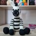 Zach the Zebra - UK Terminology - Amigurumi