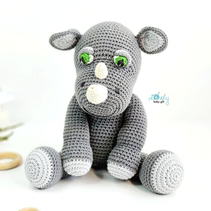 Amigurumi Rhino Toy Crochet Pattern