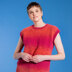 Make it in Moss Stitch Tank Top - Free Knitting Pattern in Paintbox Yarns Ombré Aran Wool Touch