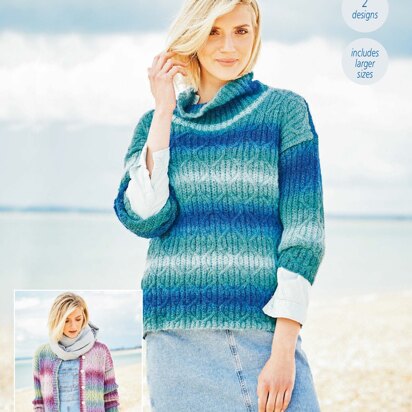 Sweater and Jacket in Stylecraft Jeanie - 9492 - Downloadable PDF